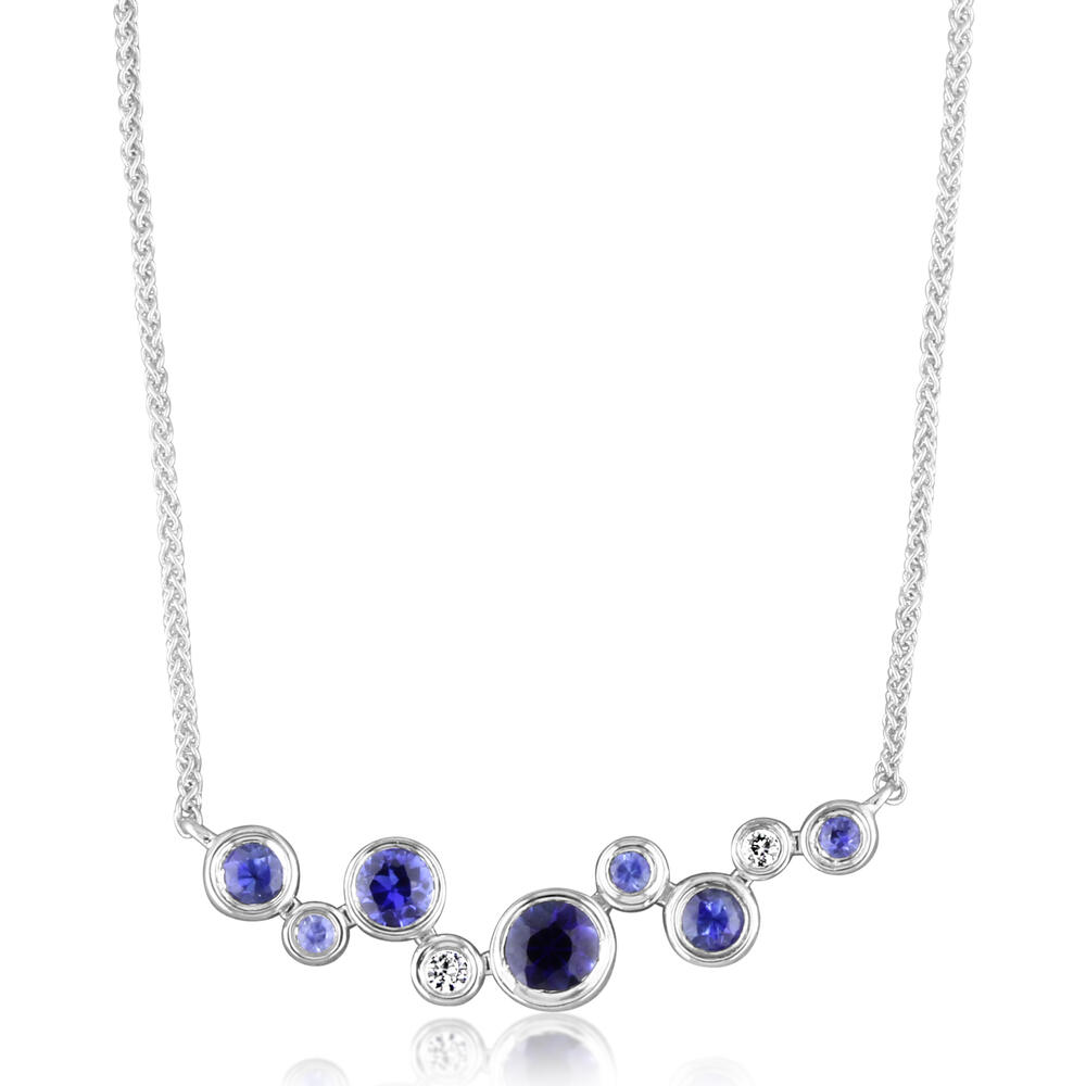14KW Blue Sapphire Necklace