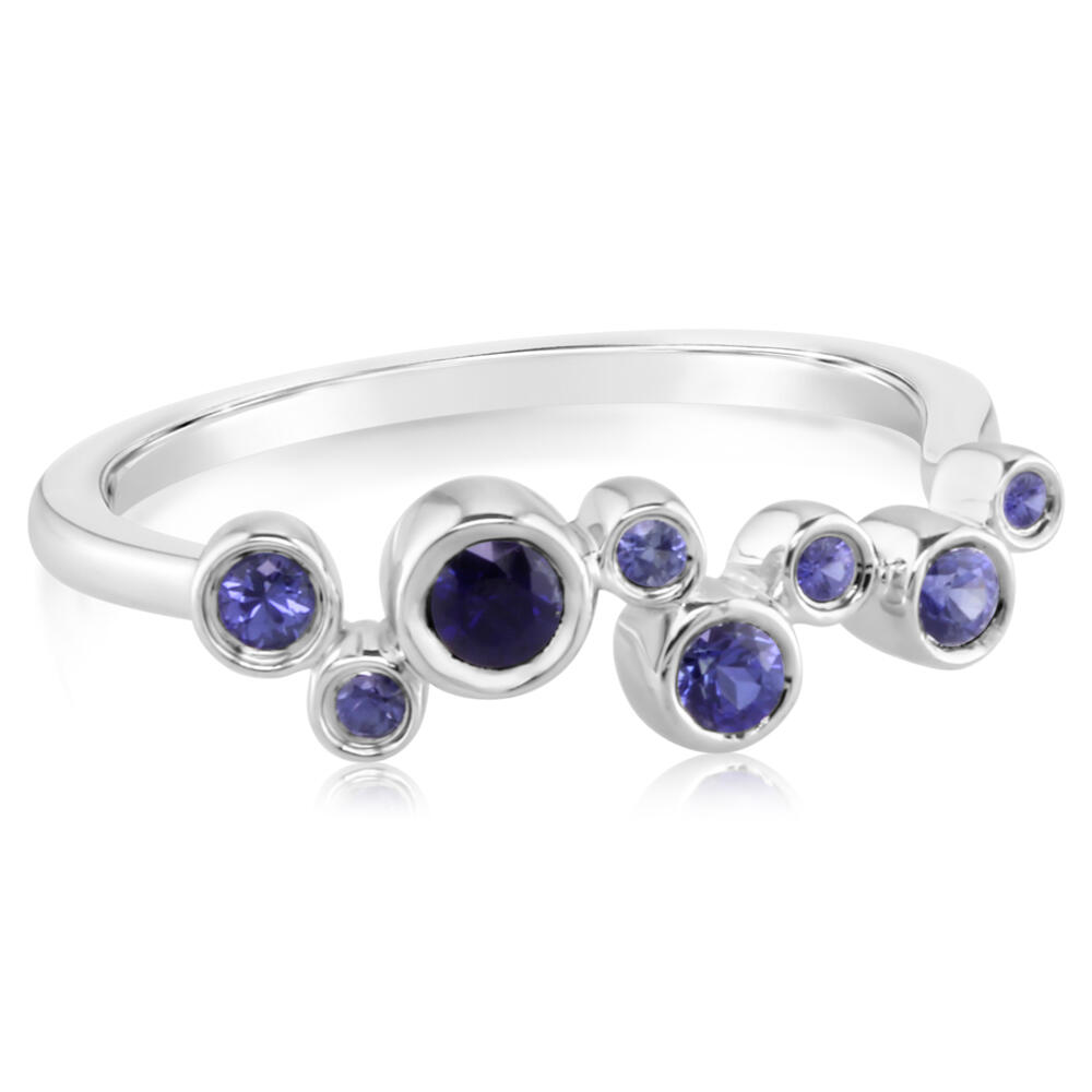 14KW Blue Sapphire Ring