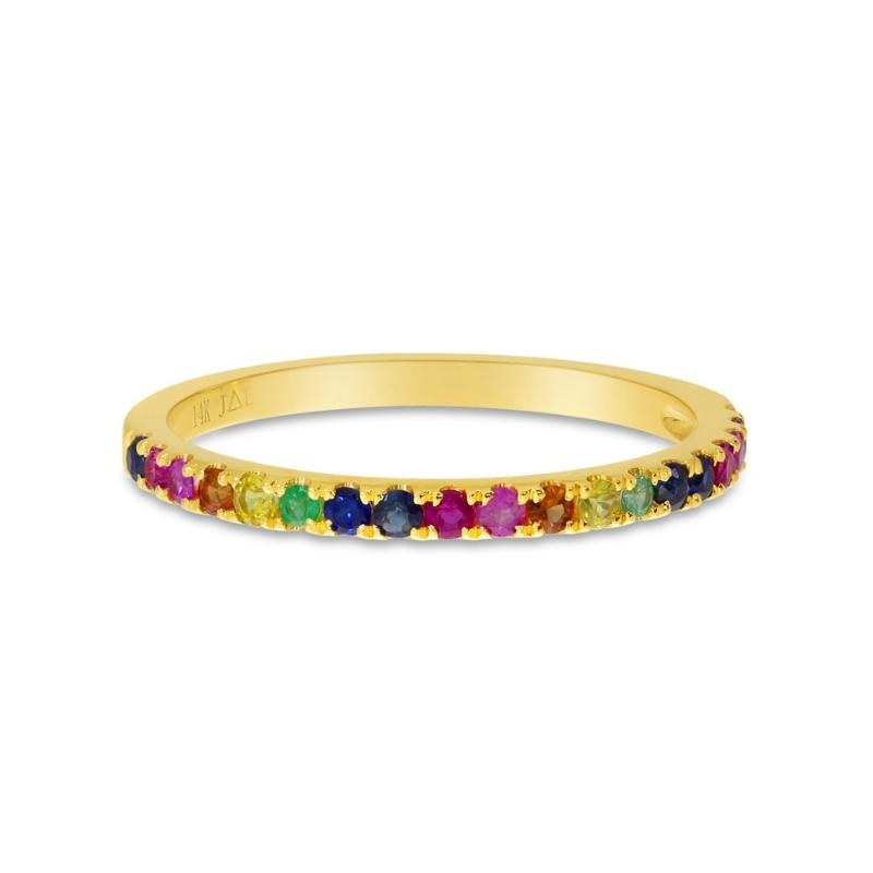 Rainbow Sapphire Band