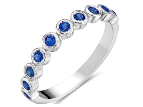 ring with blue gemstones