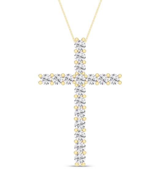 diamond cross pendant necklace